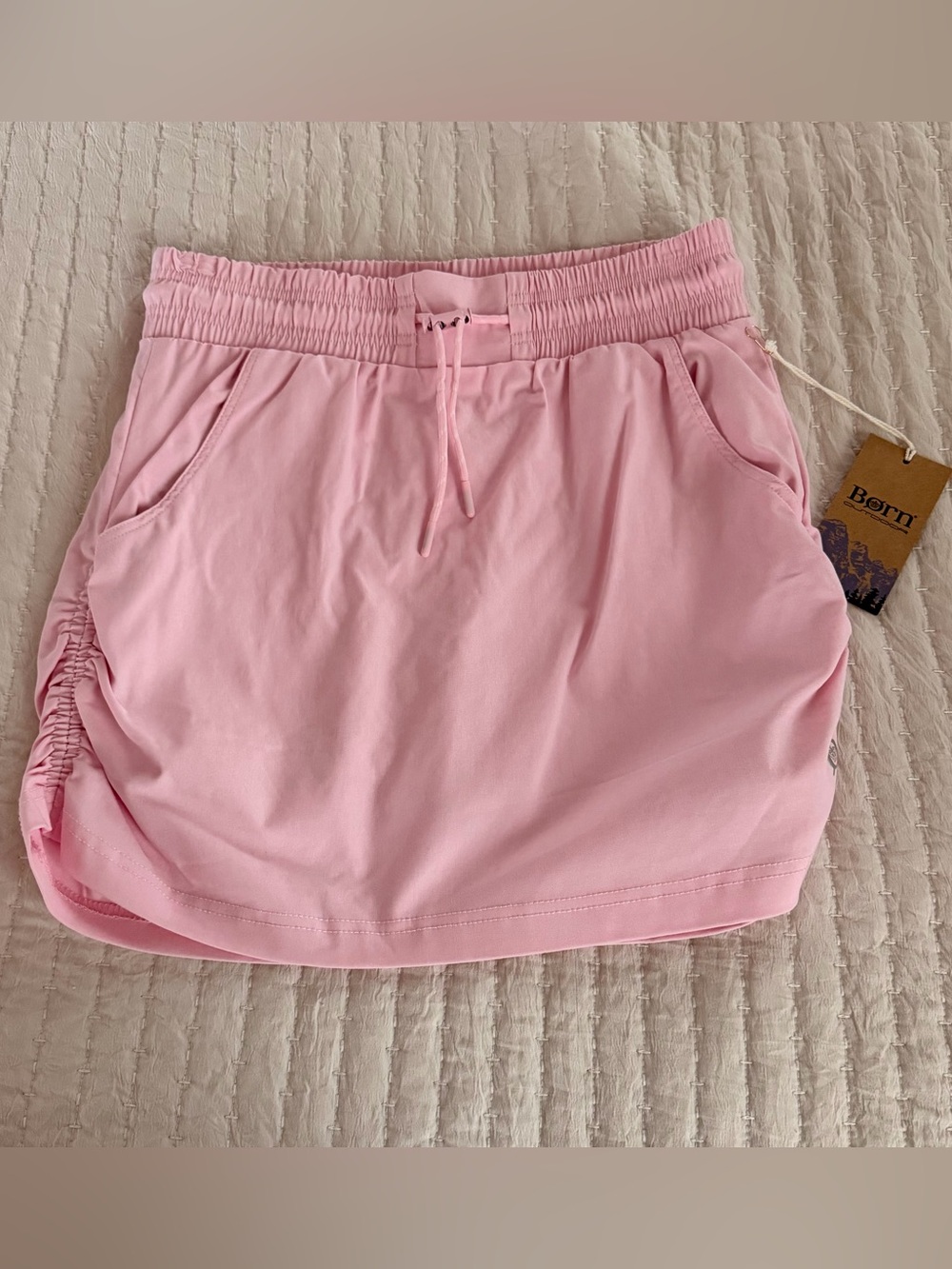 Born Light Pink Drawstring Skort